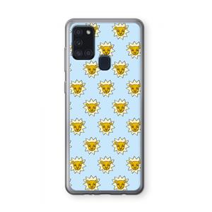 CaseCompany Leeuwenkoppen: Samsung Galaxy A21s Transparant Hoesje
