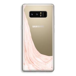 CaseCompany Peach bath: Samsung Galaxy Note 8 Transparant Hoesje