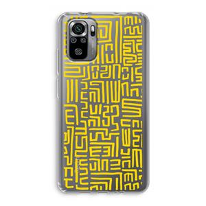 CaseCompany Majorelle Blue Print: Xiaomi Redmi Note 10S Transparant Hoesje