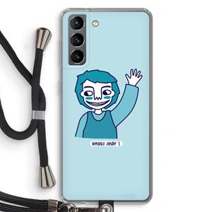 CaseCompany Zwaai: Samsung Galaxy S21 Transparant Hoesje met koord