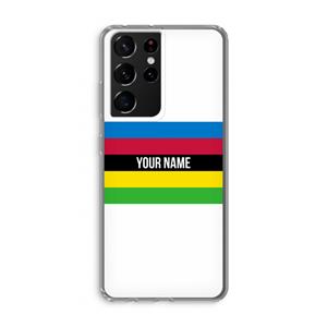 CaseCompany WK Wielrennen: Samsung Galaxy S21 Ultra Transparant Hoesje