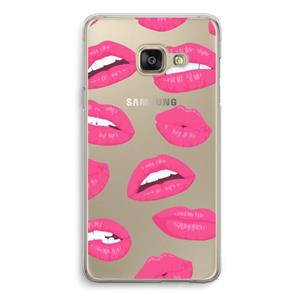 CaseCompany Bite my lip: Samsung A3 (2017) Transparant Hoesje