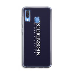 CaseCompany Blijve plakken in Negenduust: Samsung Galaxy A40 Transparant Hoesje