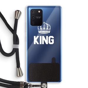 CaseCompany King zwart: Samsung Galaxy Note 10 Lite Transparant Hoesje met koord