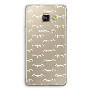 CaseCompany Wimpers: Samsung A3 (2017) Transparant Hoesje