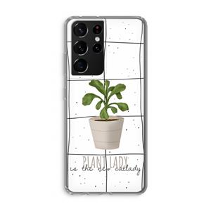 CaseCompany Kamerplant op vensterruit: Samsung Galaxy S21 Ultra Transparant Hoesje