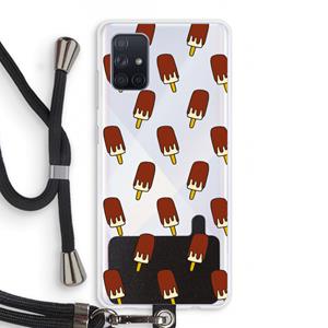 CaseCompany Yummy: Samsung Galaxy A71 Transparant Hoesje met koord
