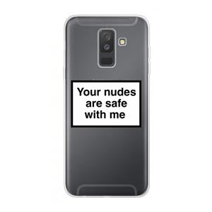 CaseCompany Safe with me: Samsung Galaxy A6 Plus (2018) Transparant Hoesje