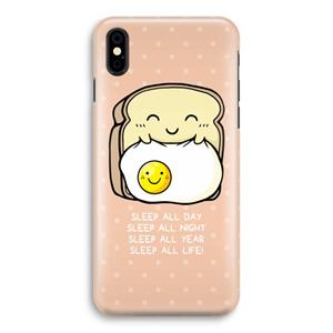 CaseCompany Sleep All Day: iPhone Xs Volledig Geprint Hoesje