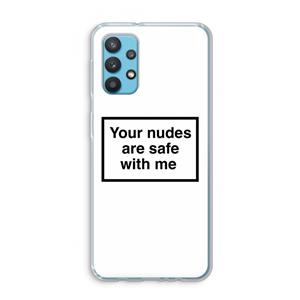 CaseCompany Safe with me: Samsung Galaxy A32 4G Transparant Hoesje