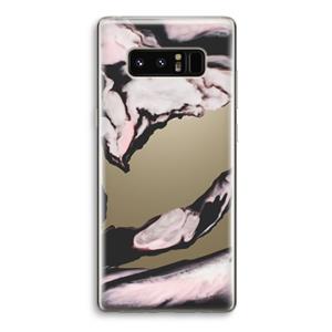 CaseCompany Roze stroom: Samsung Galaxy Note 8 Transparant Hoesje