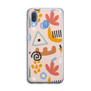 CaseCompany Abstract: Samsung Galaxy A40 Transparant Hoesje