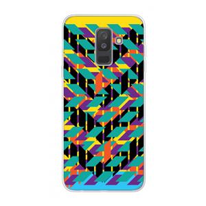 CaseCompany Skew Bee 1: Samsung Galaxy A6 Plus (2018) Transparant Hoesje