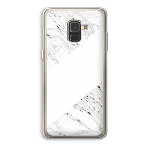 CaseCompany Biggest stripe: Samsung Galaxy A8 (2018) Transparant Hoesje