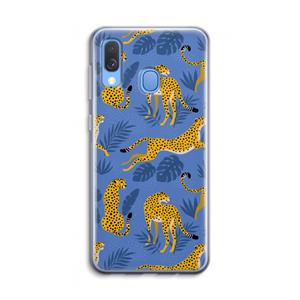 CaseCompany Luipaard: Samsung Galaxy A40 Transparant Hoesje