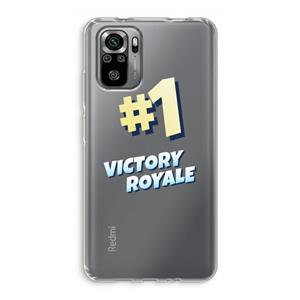 CaseCompany Victory Royale: Xiaomi Redmi Note 10S Transparant Hoesje