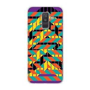 CaseCompany Skew Bee 2: Samsung Galaxy A6 Plus (2018) Transparant Hoesje