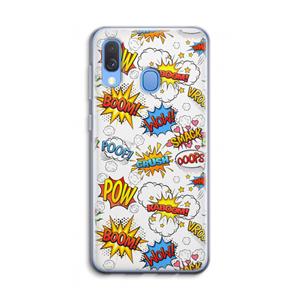 CaseCompany Pow Smack: Samsung Galaxy A40 Transparant Hoesje