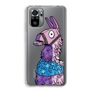 CaseCompany Lama: Xiaomi Redmi Note 10S Transparant Hoesje