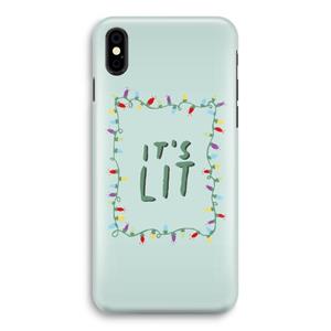 CaseCompany It's Lit: iPhone Xs Volledig Geprint Hoesje