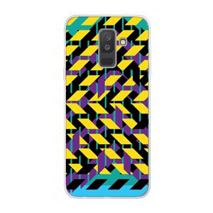 CaseCompany Skew Bee 3: Samsung Galaxy A6 Plus (2018) Transparant Hoesje