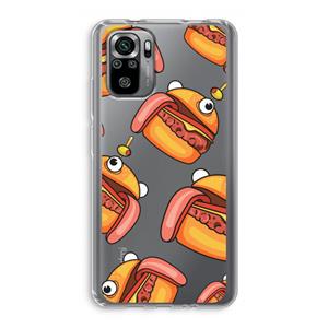 CaseCompany Hamburger: Xiaomi Redmi Note 10S Transparant Hoesje