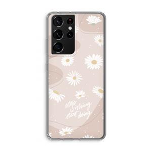 CaseCompany Daydreaming becomes reality: Samsung Galaxy S21 Ultra Transparant Hoesje