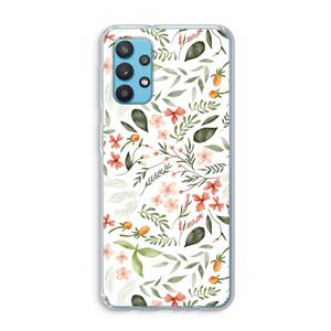 CaseCompany Sweet little flowers: Samsung Galaxy A32 4G Transparant Hoesje