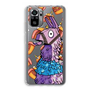 CaseCompany Loot Burger: Xiaomi Redmi Note 10S Transparant Hoesje