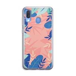 CaseCompany Tropisch: Samsung Galaxy A40 Transparant Hoesje