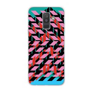 CaseCompany Skew Blush 2: Samsung Galaxy A6 Plus (2018) Transparant Hoesje