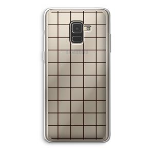 CaseCompany Rooster: Samsung Galaxy A8 (2018) Transparant Hoesje
