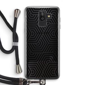 CaseCompany Magic pattern: Samsung Galaxy J8 (2018) Transparant Hoesje met koord