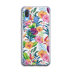 CaseCompany Tropisch 2: Samsung Galaxy A40 Transparant Hoesje