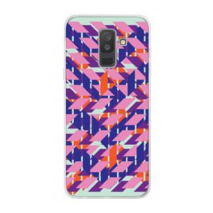 CaseCompany Skew Blush 3: Samsung Galaxy A6 Plus (2018) Transparant Hoesje