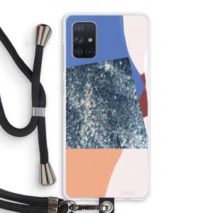 CaseCompany Billy: Samsung Galaxy A71 Transparant Hoesje met koord