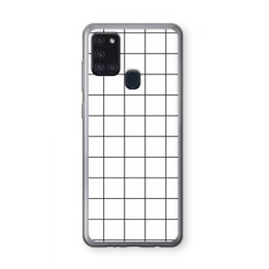 CaseCompany Rooster: Samsung Galaxy A21s Transparant Hoesje