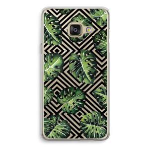 CaseCompany Geometrische jungle: Samsung A3 (2017) Transparant Hoesje
