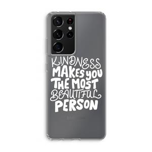 CaseCompany The prettiest: Samsung Galaxy S21 Ultra Transparant Hoesje