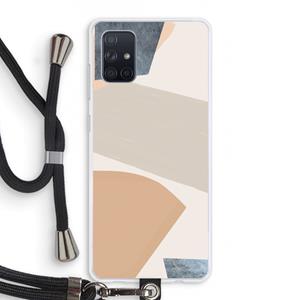 CaseCompany Formo: Samsung Galaxy A71 Transparant Hoesje met koord