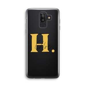 CaseCompany Amber Script: Samsung Galaxy J8 (2018) Transparant Hoesje