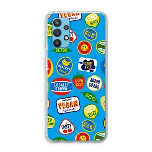 CaseCompany Fruitsticker: Samsung Galaxy A32 4G Transparant Hoesje