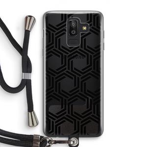 CaseCompany Geometrisch patroon: Samsung Galaxy J8 (2018) Transparant Hoesje met koord