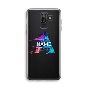 CaseCompany Abstract Spectrum: Samsung Galaxy J8 (2018) Transparant Hoesje