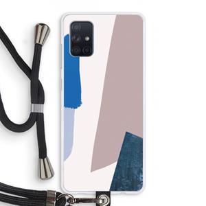 CaseCompany Lapis: Samsung Galaxy A71 Transparant Hoesje met koord