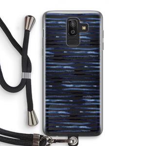 CaseCompany Verrassende lijnen: Samsung Galaxy J8 (2018) Transparant Hoesje met koord