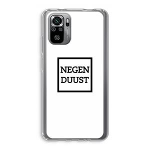 CaseCompany Negenduust vierkant: Xiaomi Redmi Note 10S Transparant Hoesje