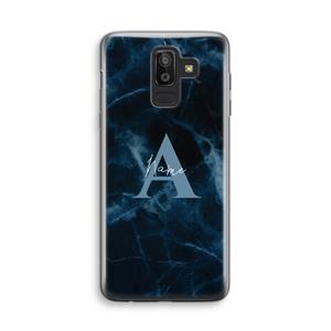 CaseCompany Midnight Marble: Samsung Galaxy J8 (2018) Transparant Hoesje