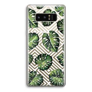 CaseCompany Geometrische jungle: Samsung Galaxy Note 8 Transparant Hoesje