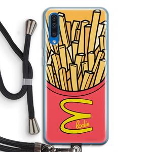 CaseCompany McElodie: Samsung Galaxy A50 Transparant Hoesje met koord